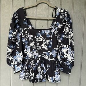NWOT Floral Marciano by Guess Peplum